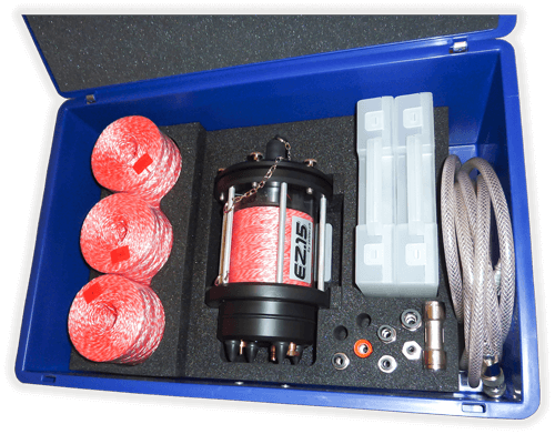 Microduct pull line blower